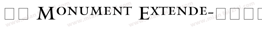 首页 Monument Extende字体转换